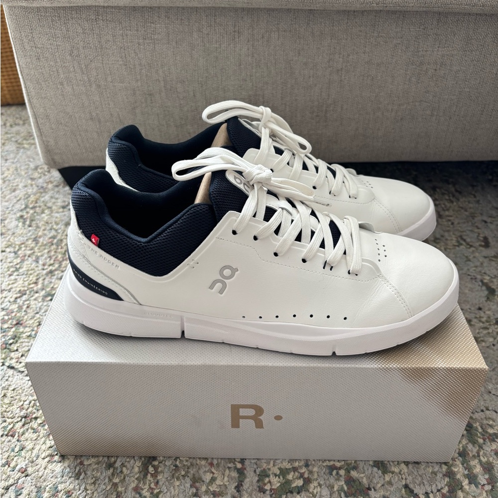 On Running Men's White and Black Sneakers